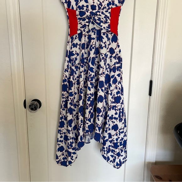 PINKO Blue Floral Midi Dress - Picture 8 of 13